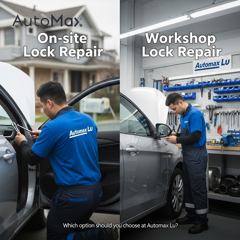 Dépannage serrure sur place vs en atelier : Quelle option choisir chez automax lu ?