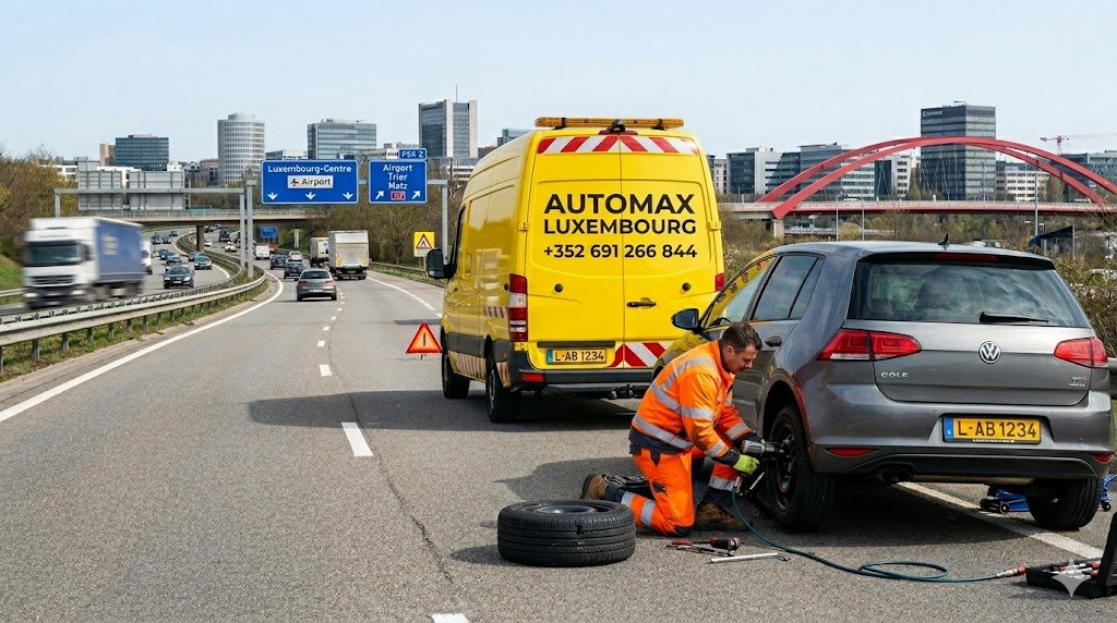 Dépannage crevaison express dans Luxembourg