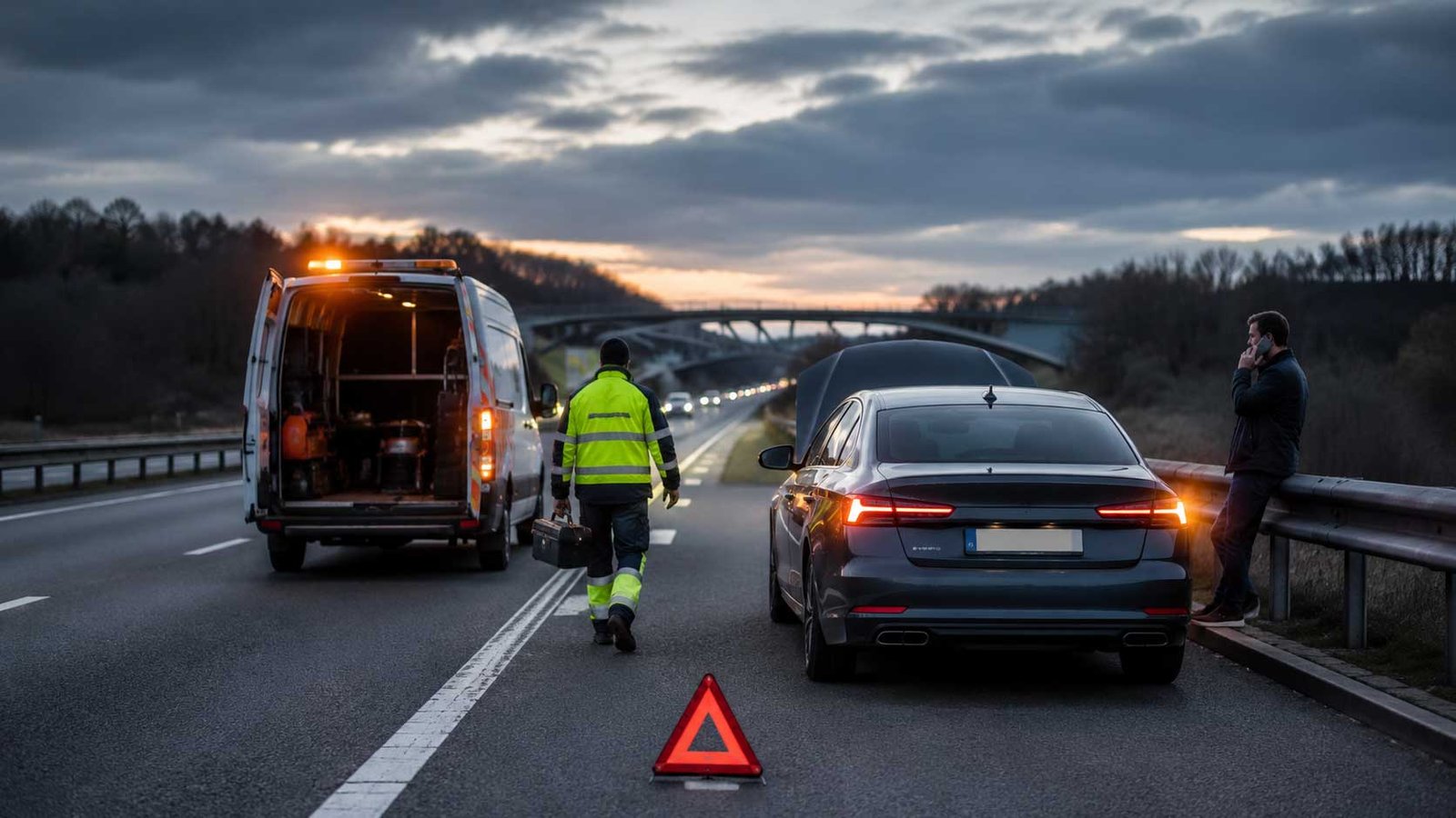 Panne sur autoroute A3 / A6