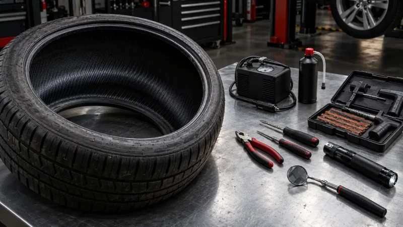 Outils pour réparer un pneu : kits, matériel et limites