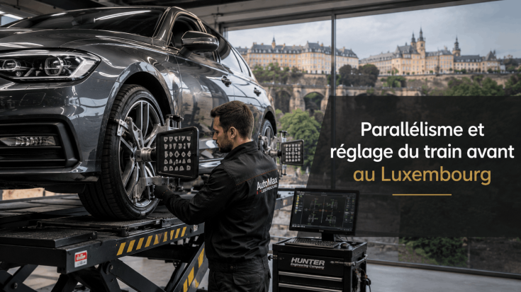 parallélisme et réglage du train avant au Luxembourg